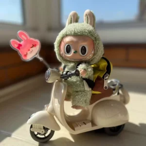 Labubu Motorbike – Light-Up, Battery-Powered, Cute Labubu Accessory