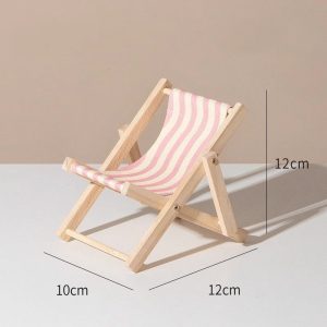 Labubu Beach Chair – Handmade Miniature Lounger for 17CM Dolls
