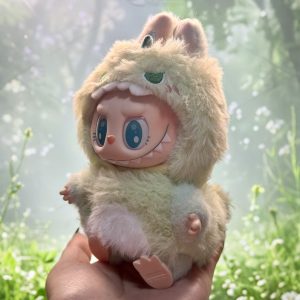 Labubu Green Dinosaur Onesie – Handmade Costume for 17CM/6.7IN Dolls