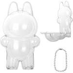 Clear Hard Case Cover for Labubu with Strap