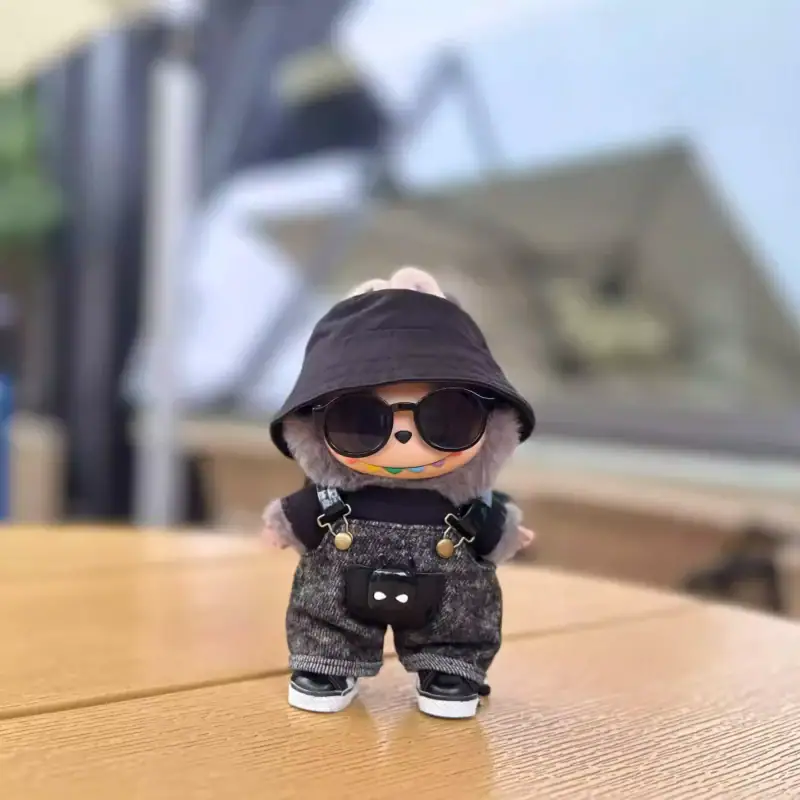 All-Black Cool Outfit Set for Labubu - Image 2