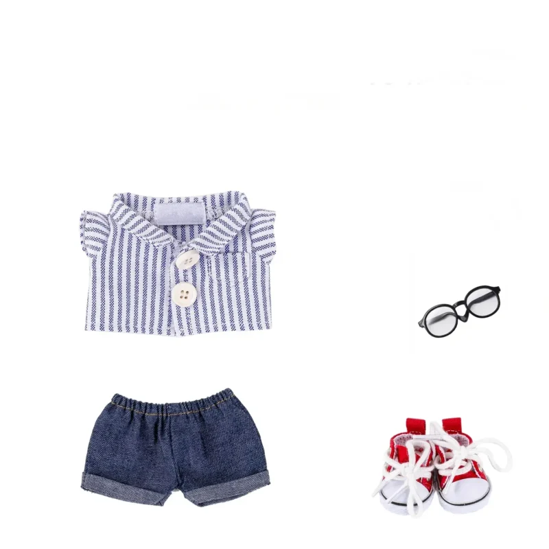 Casual Striped Outfit Set for Labubu - Image 3