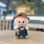 Denim Suspender Dress Set for Labubu