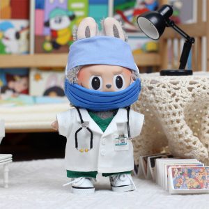 Labubu Doctor Outfit – 5 PCS Handmade Medical Set for 17CM/6.7IN Labubu