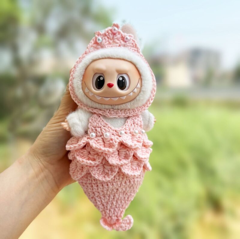 Handmade Mermaid Jumpsuit Outfit for Labubu - Image 3