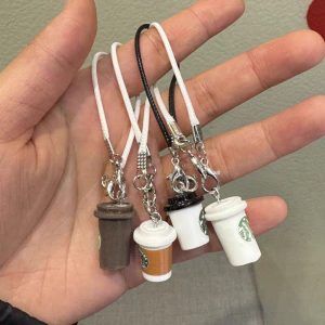 Mini Coffee Cup Shoulder Accessory – Cute Labubu Outfit Add-On