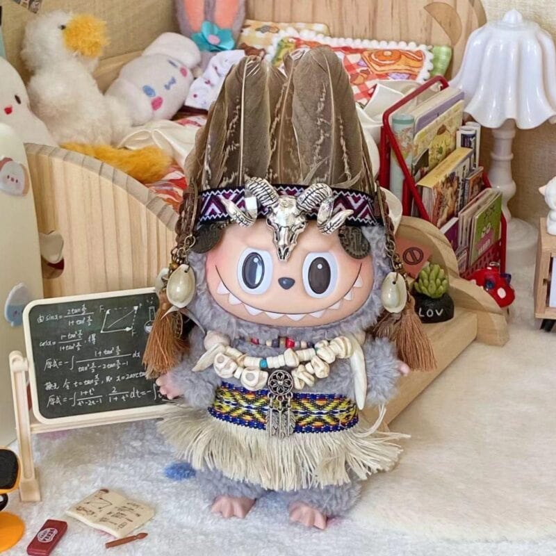 Native Chief Costume Set for Labubu - Image 2