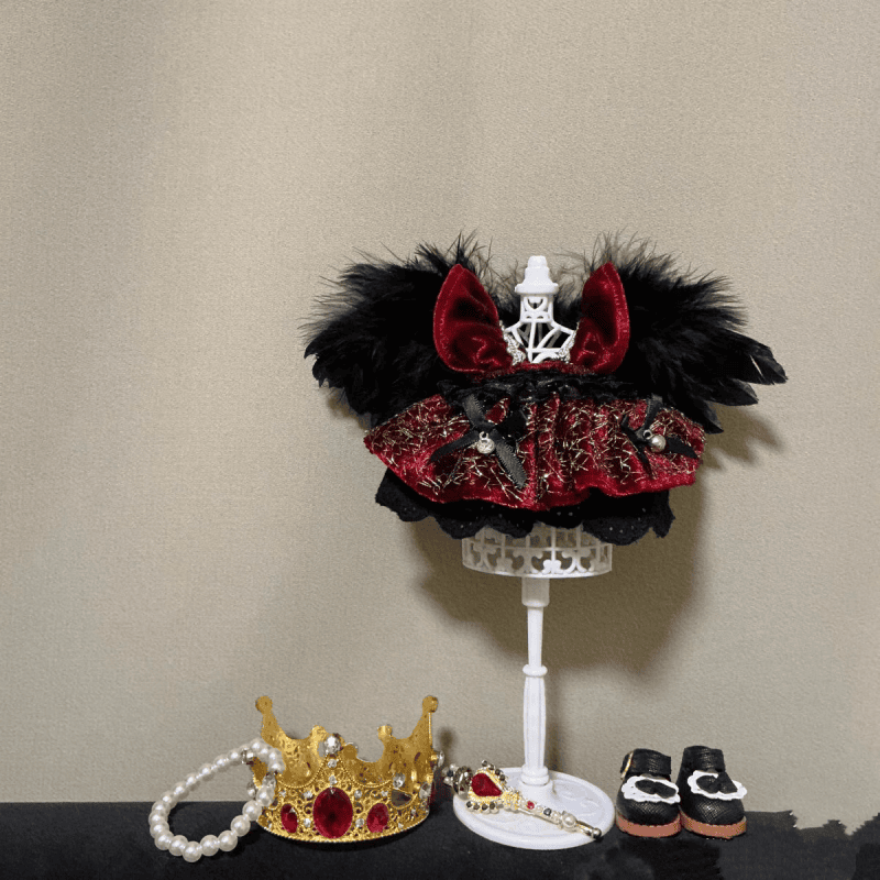 Red Queen Royal Outfit Set for Labubu - Image 3
