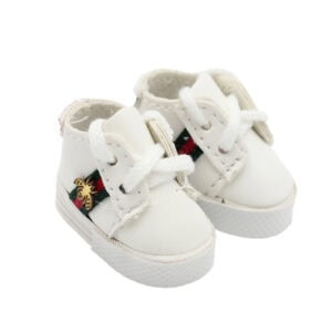 Bee-Print Designer Sneakers for Labubu