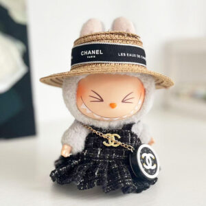 Designer-Inspired Formal Dress Set for Labubu