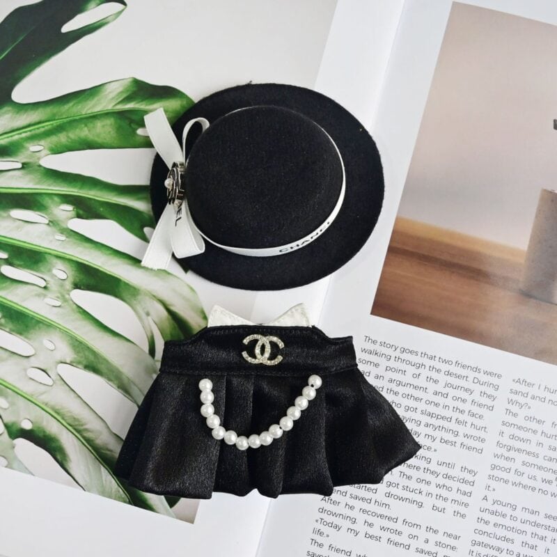 Designer Style Pearl Dress Set for Labubu - Image 3