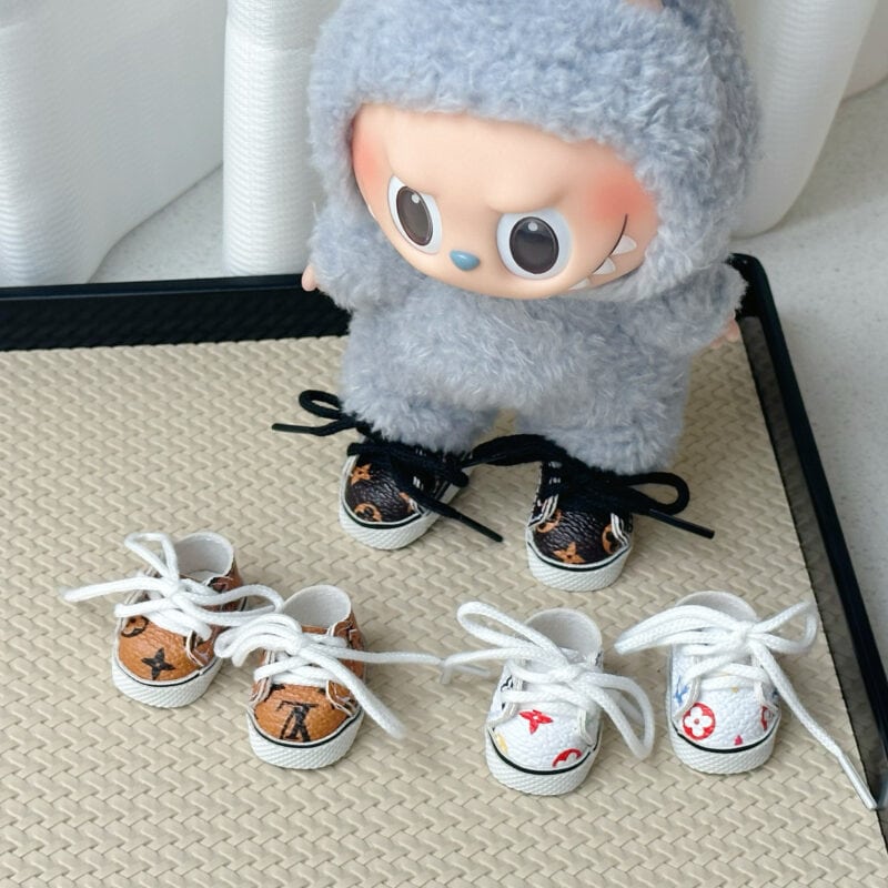 Designer-Style Sneakers for Labubu - Image 2