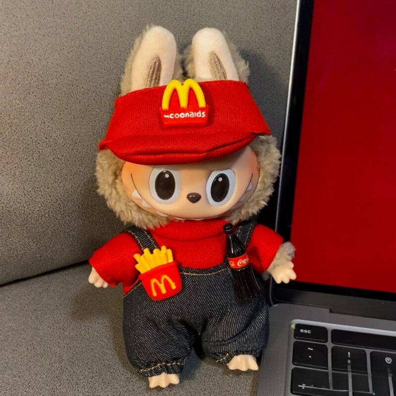 Fast Food Worker-Inspired Uniform Set for Labubu - Image 2