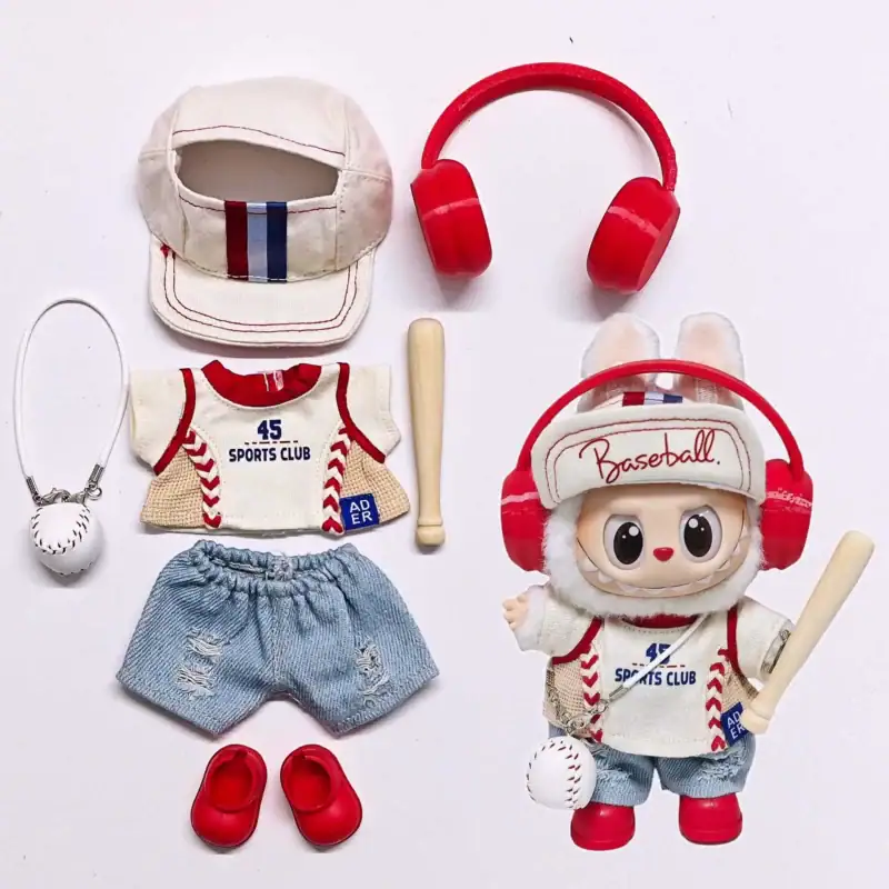 Baseball Star Outfit for Labubu - Image 3