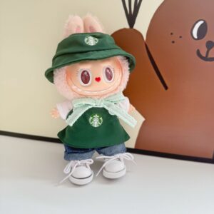 Coffee Shop Barista Outfit for Labubu