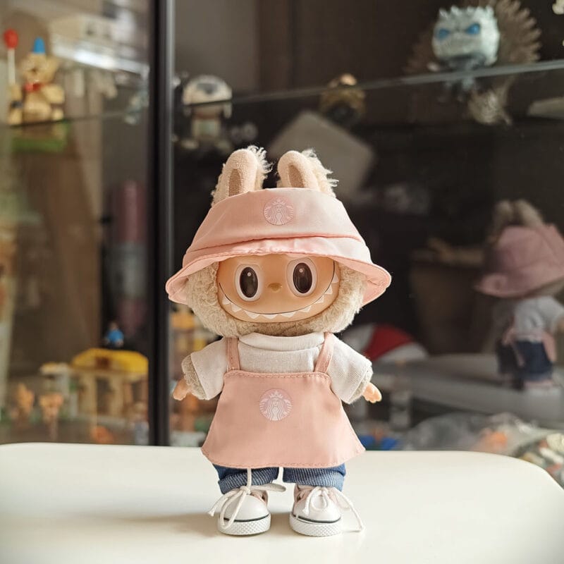 Coffee Shop Barista Outfit for Labubu - Image 3