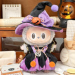 Halloween Little Witch Dress with Witch Hat for Labubu