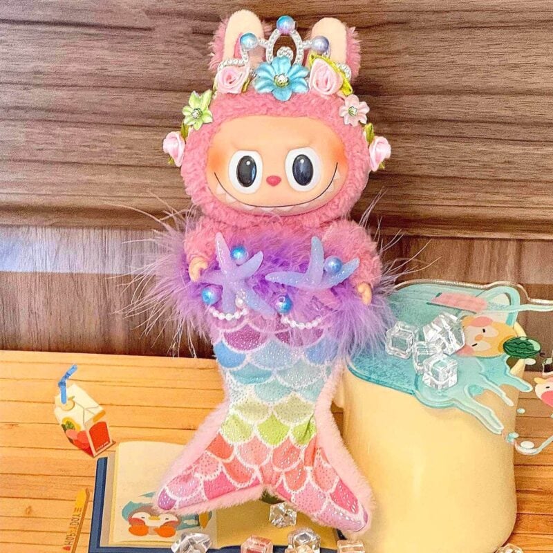 Labubu Colorful Mermaid Princess Outfit Set