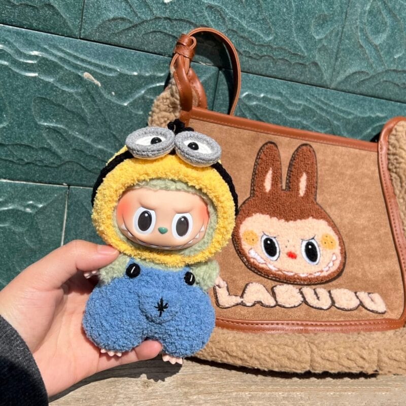 Minion-Inspired Knit Romper for Labubu - Image 2