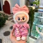 Pink Overalls Set for Labubu