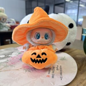 Smiling Jack-O'-Lantern Costume for Labubu