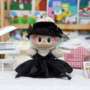 Elegant Lady Dress Outfit Set for Labubu