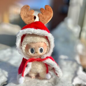 Labubu Red Reindeer Cape