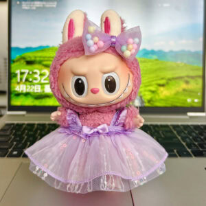 Labubu Sequin Bow Tulle Dress Outfit Set