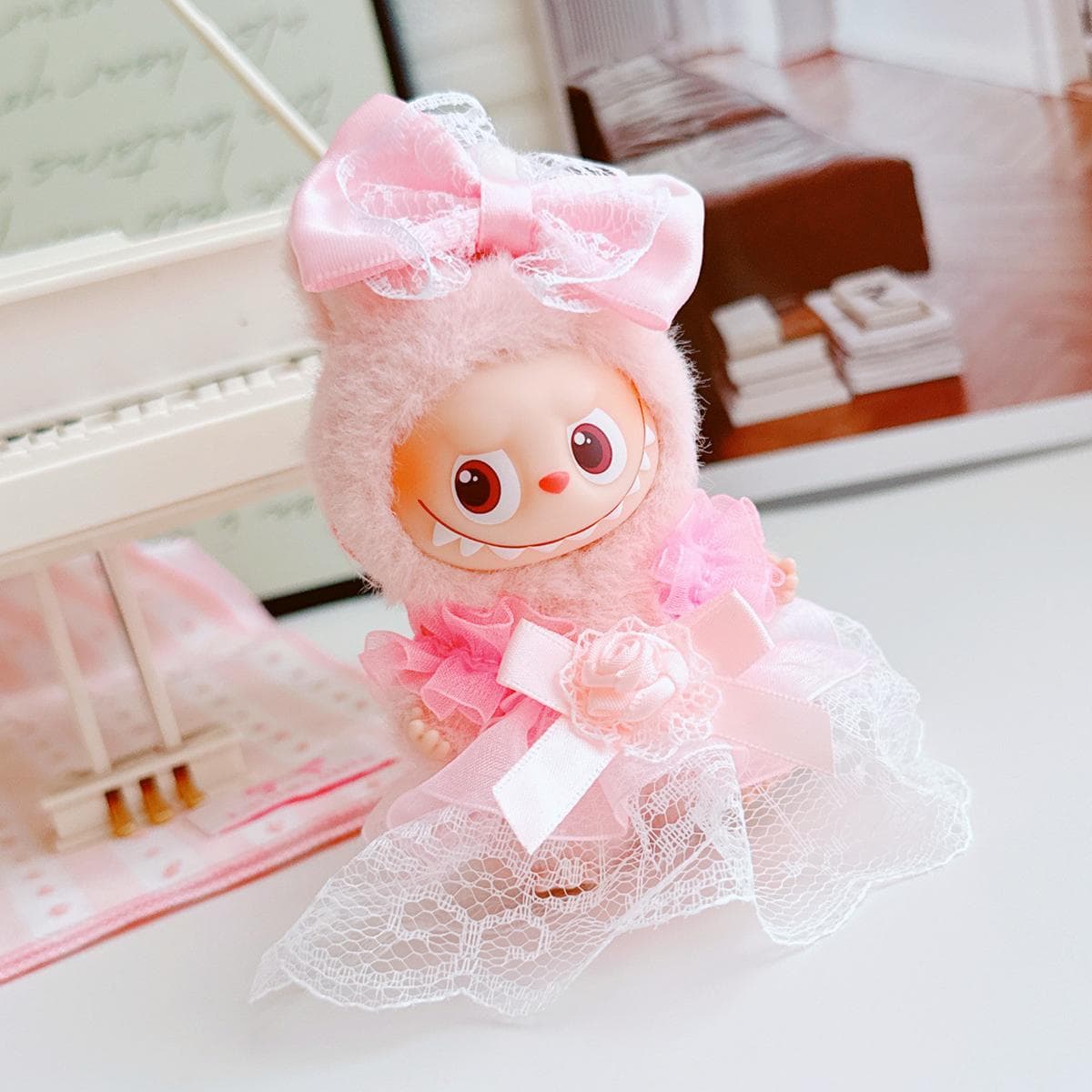 Labubu V4 Floral Tulle Dress Set 1 Labubu V4 Floral Tulle Dress Set