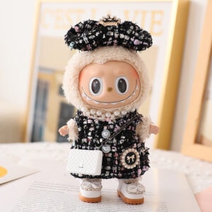 Elegant Parisian Tweed Outfit for Labubu