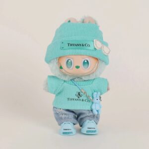 Mint Blue Designer Outfit for Labubu