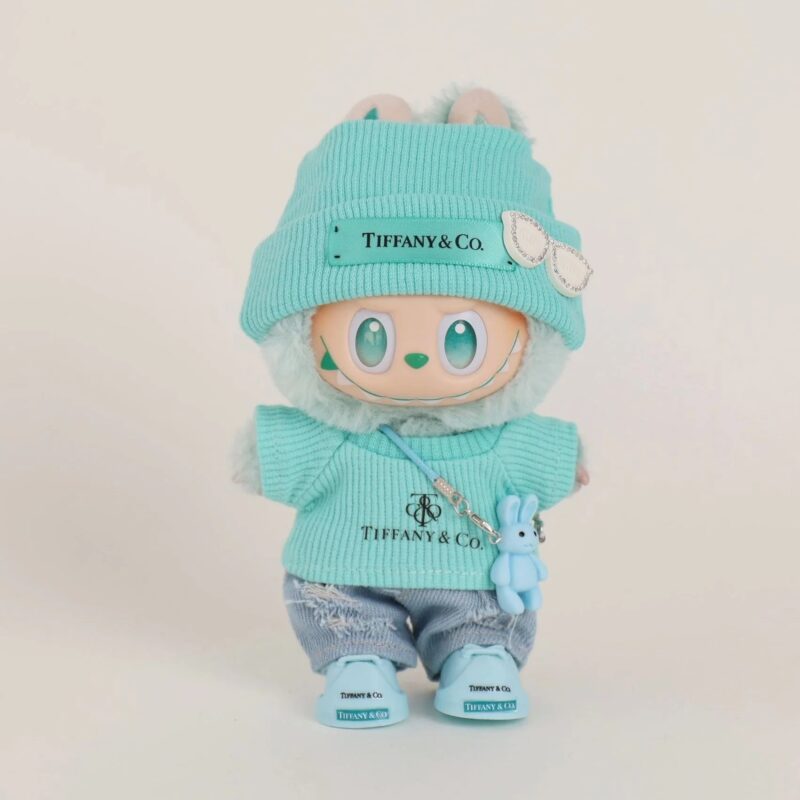 Mint Blue Designer Outfit for Labubu