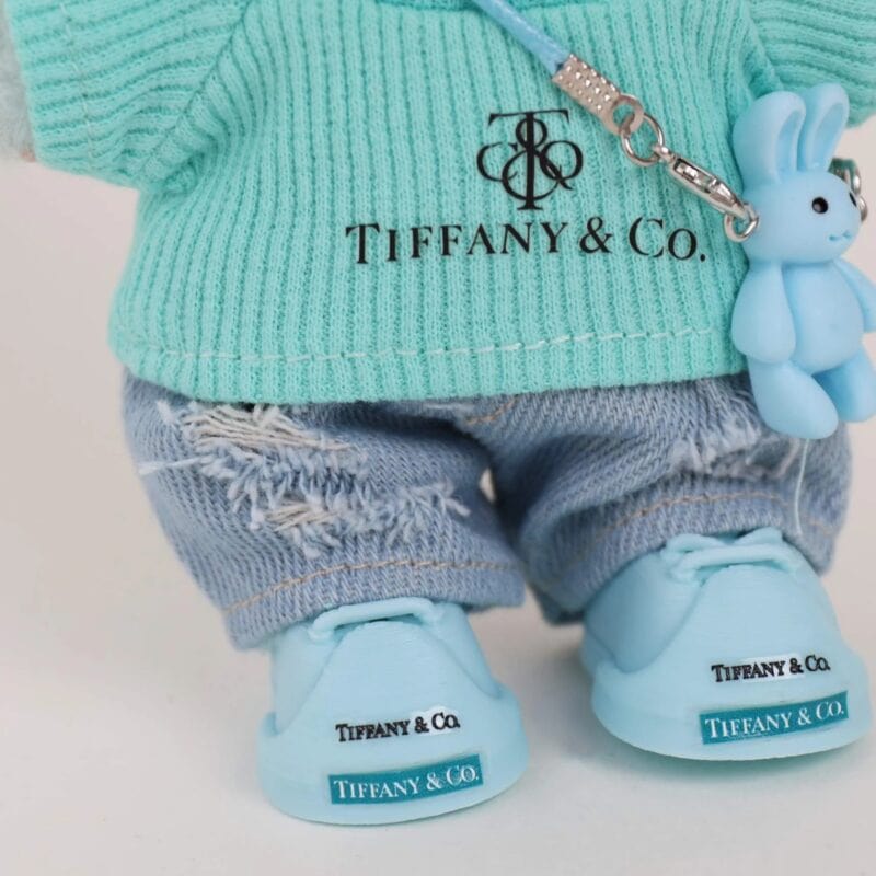 Mint Blue Designer Outfit for Labubu - Image 3