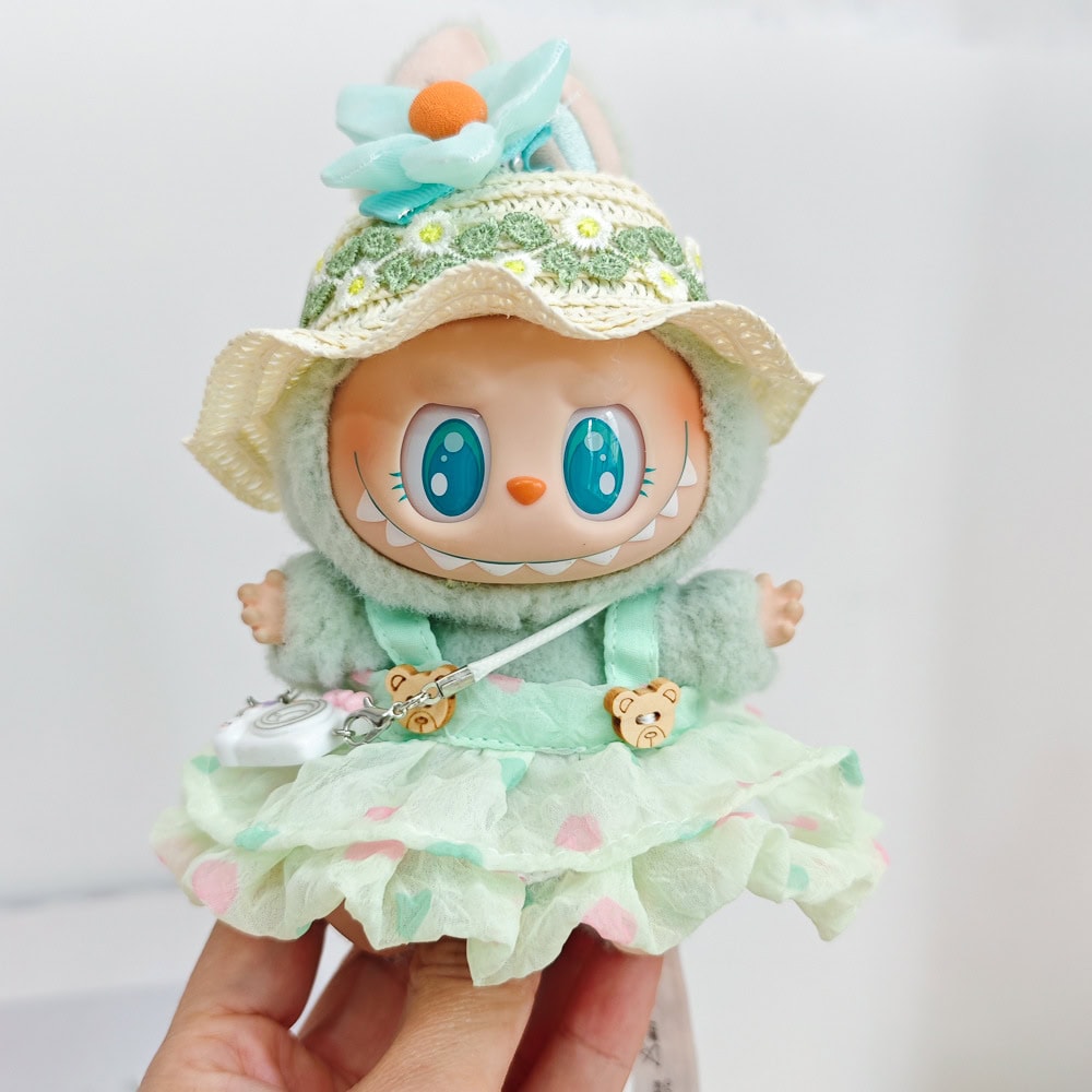 Fairy Garden Heart Dress Set for Labubu 2 Fairy Garden Heart Dress Set for Labubu - Image 2